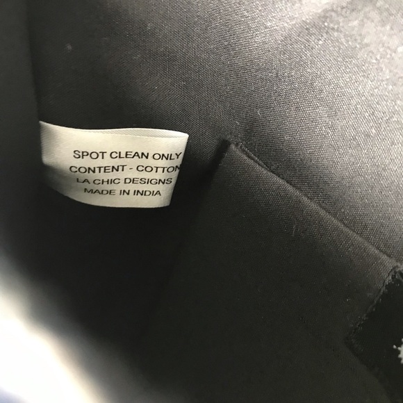 CHARADE Bohemian Pom Pom Clutch w/ Chain Crossbody Multicolor Handbag Purse - Picture 7 of 11